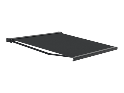 SUNFLECT® Terrasscherm op maat - Antraciet structuurlak (Ral 7016) en Antraciet 30958 Doek