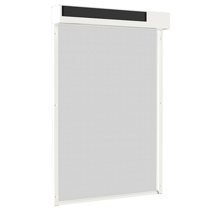 SUNFLECT® Solar Screen op maat - Witte Vierkante Omkasting en Wit 101101 Doek