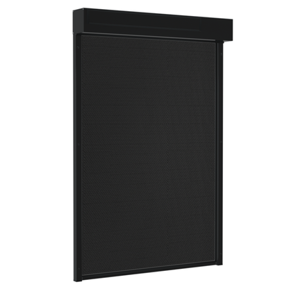 SUNFLECT® Solar Screen op maat - Zwarte Vierkante Omkasting en Zwart 118118 Doek